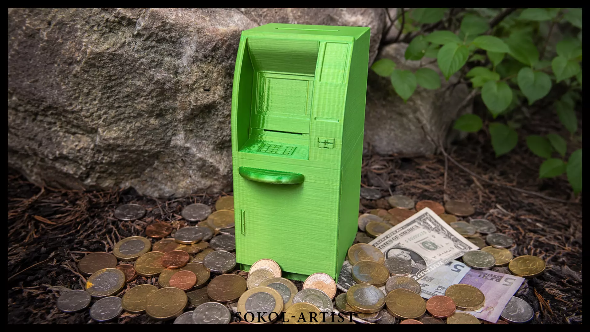 Personal ATM Savings Bank 3D print model