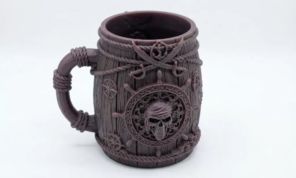 Ruler of the Seas Pirate Themed Barrel Mug 7 3D model