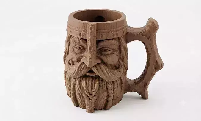 Viking King Motif Decorative Mug 8