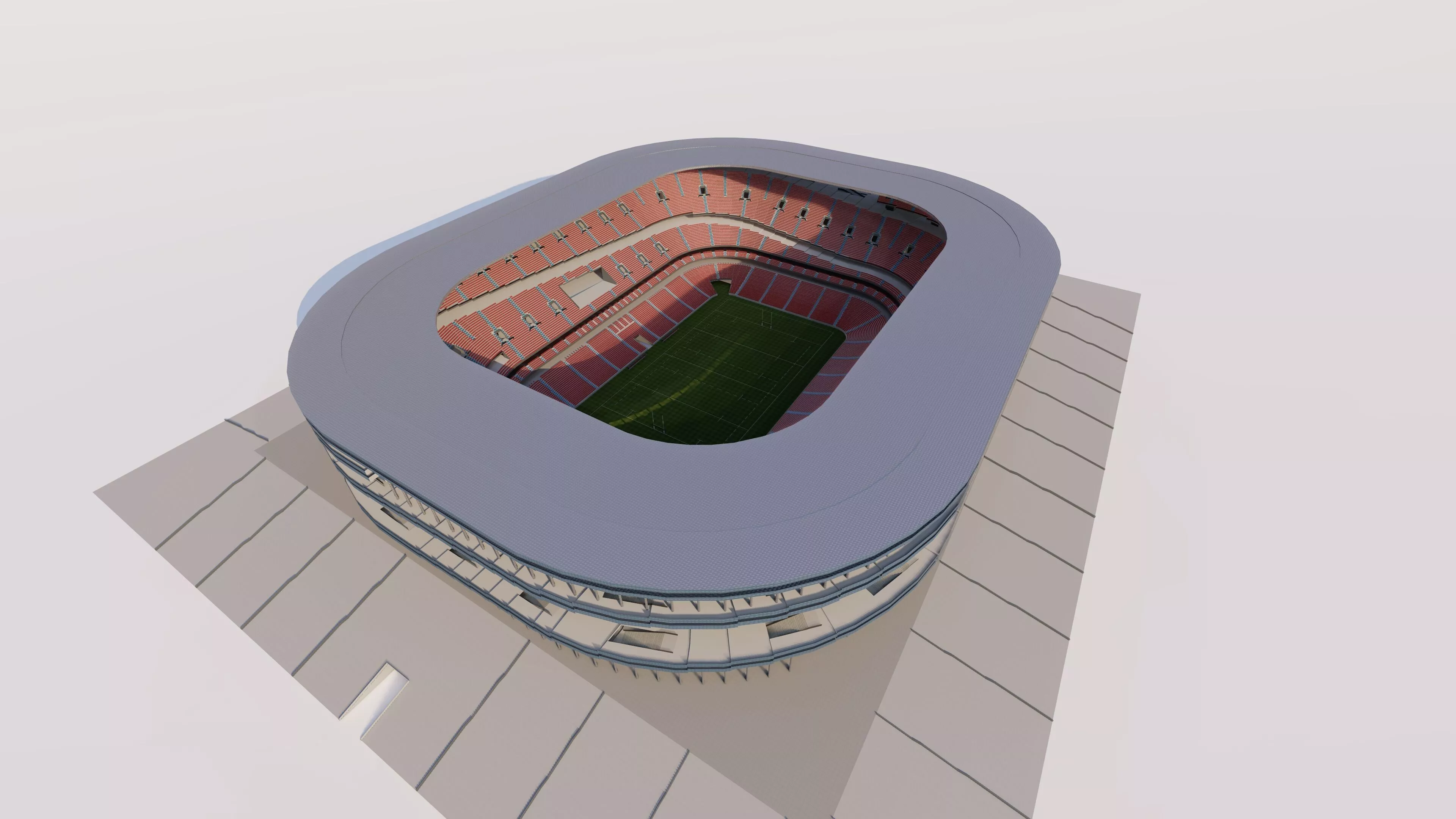 Football Stadium-American football 3D model