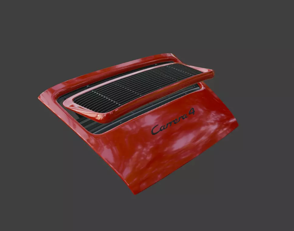 PORSCHE 964 Decklid 3D print model