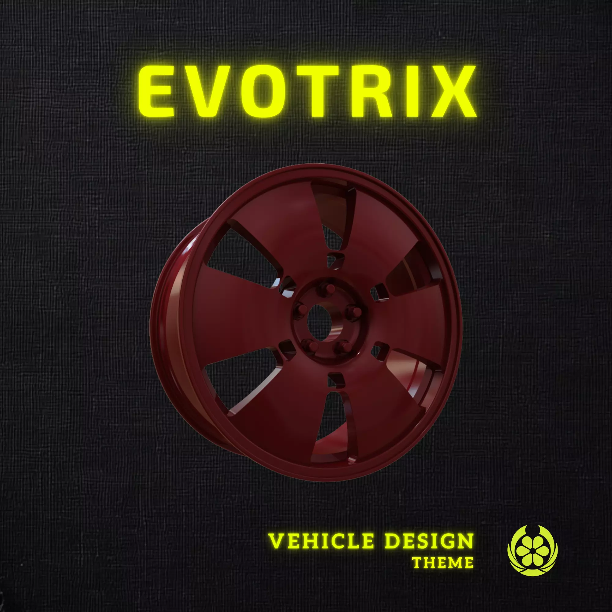 Modified 18 Enkei RC-T5 V6 Car Rim - 3D Print 3D print model