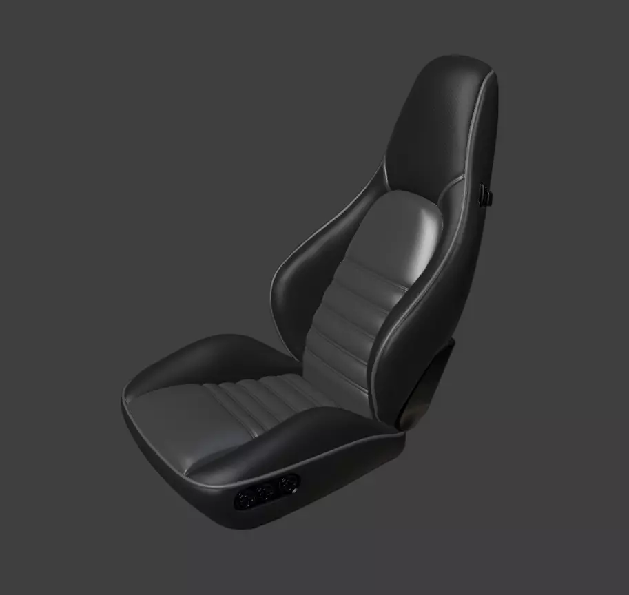 PORSCHE 911 - 964 Sport Seat - Textured 3D print model