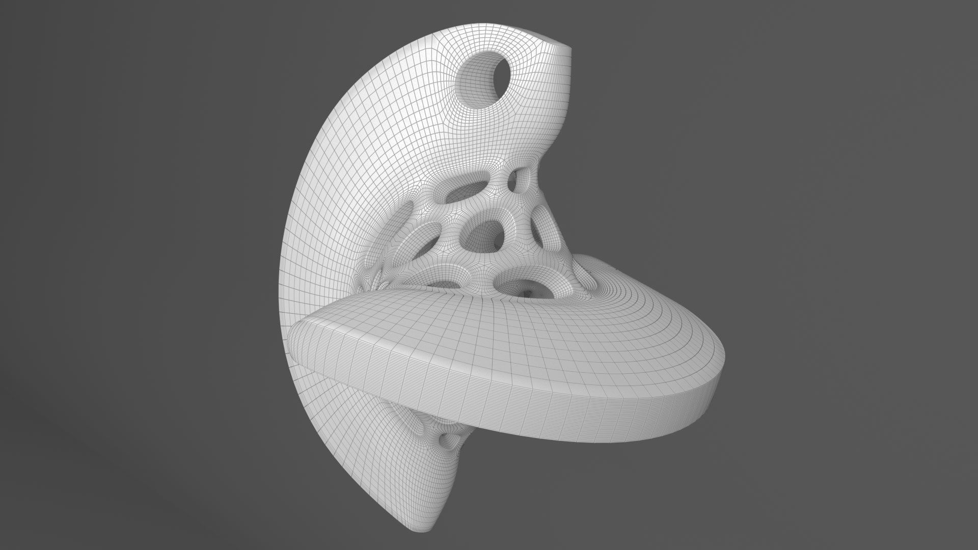 Sphericon Pendant 3D print model_4
