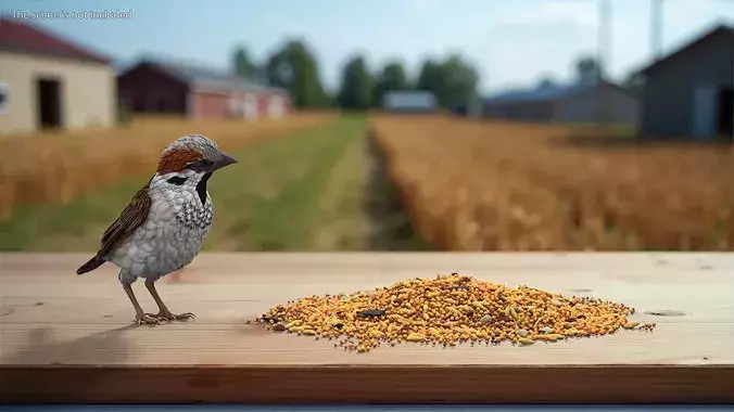 Mixed Bird Seed 3D model 3