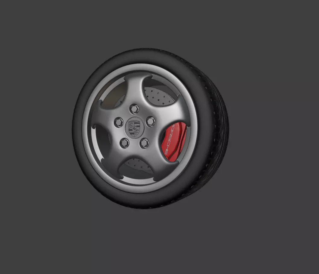 Porsche 964 CUP Rim Carrera and RS 3D print model