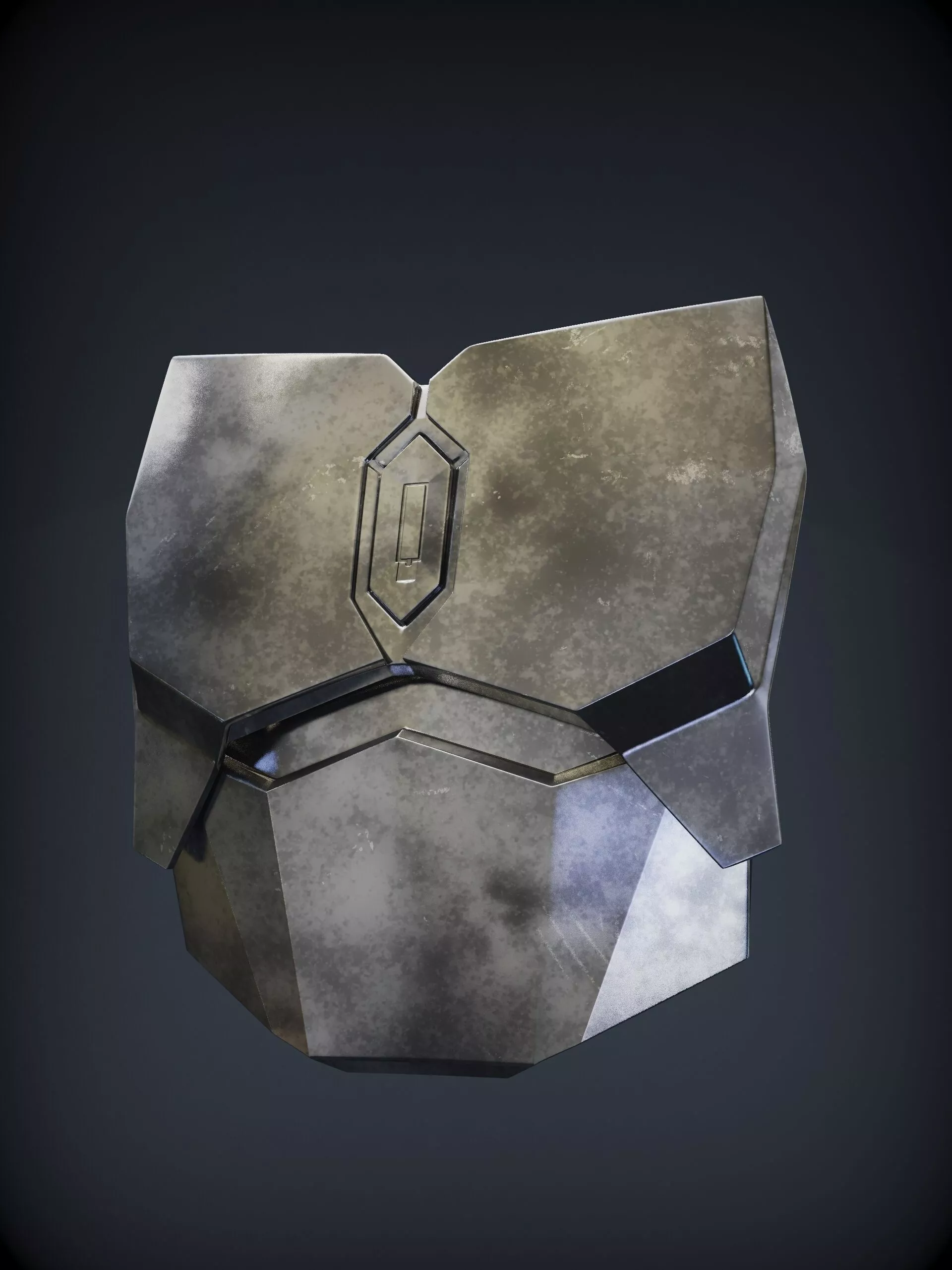 MANDALORIAN Din Djarin BESKAR chest and stomach armor 3D print model