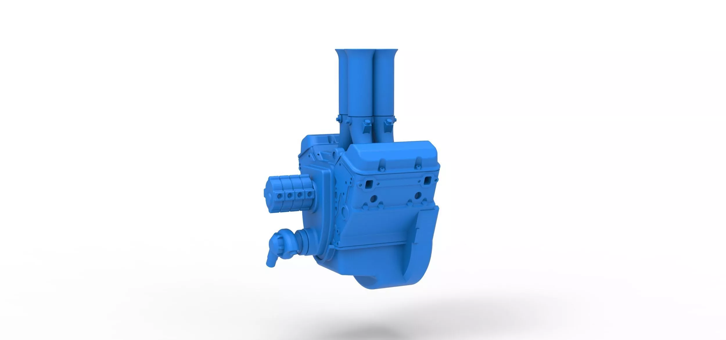Engine V4 Scale 1 to 25 3D print model