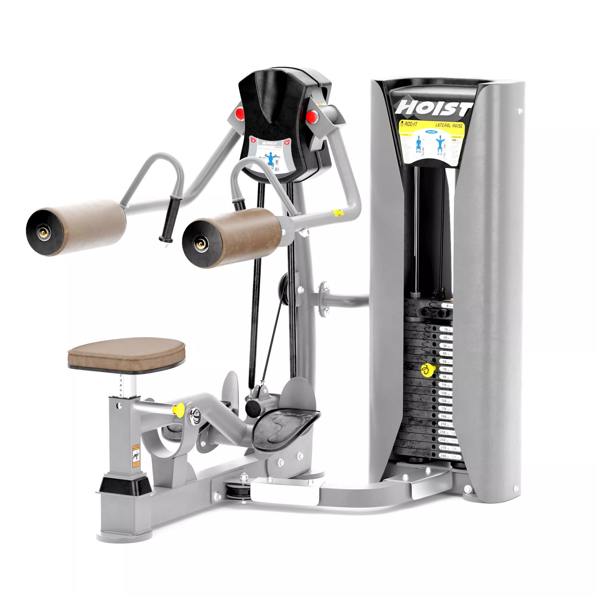Gym Equipment HOIST- Lateral Raise - RS-1502 3D model