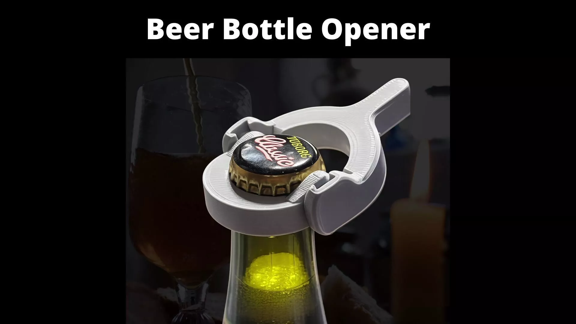 Beer Bottle Opener Free 3D print model