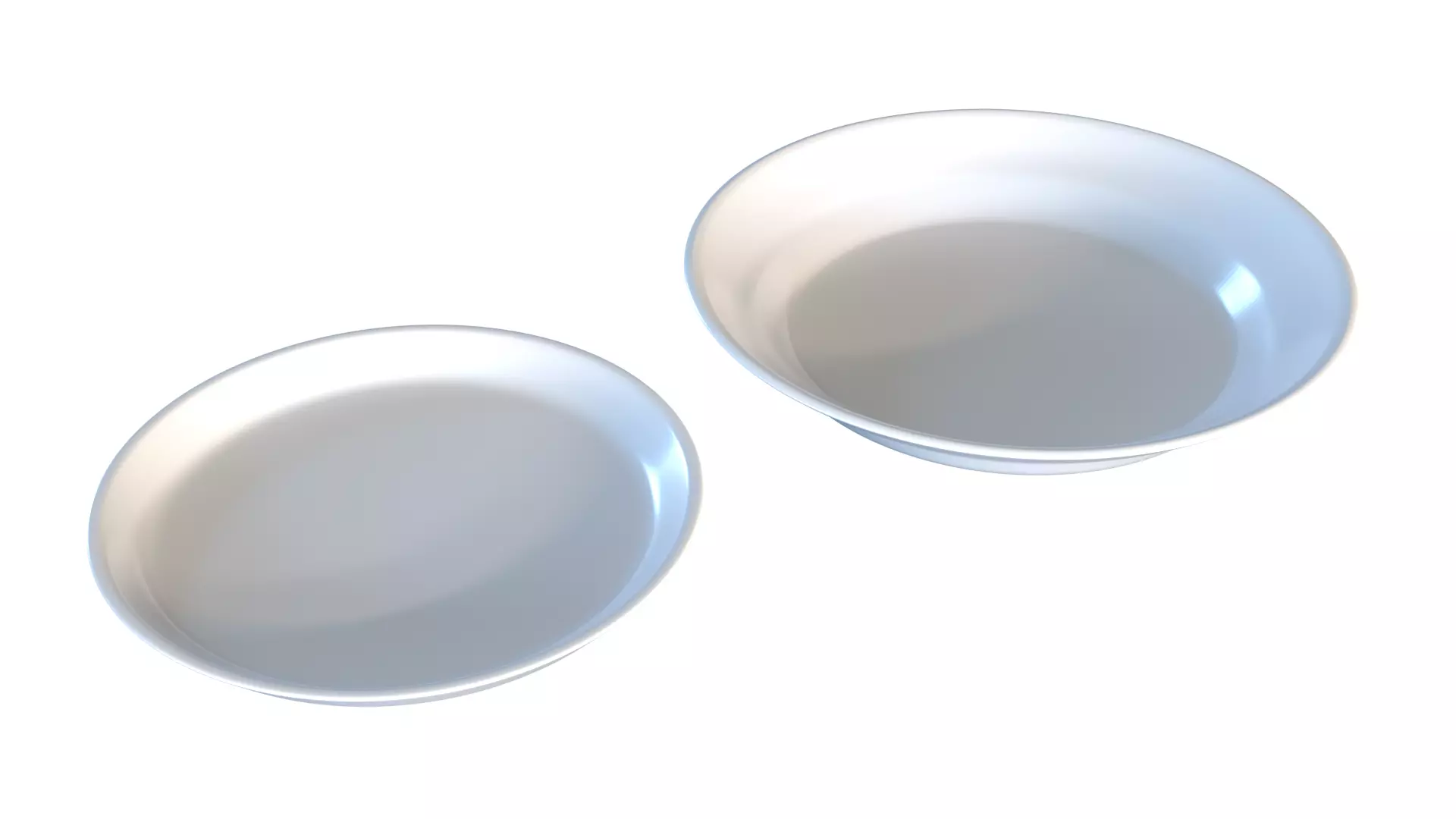 Dish Plate Set 1 3D print model
