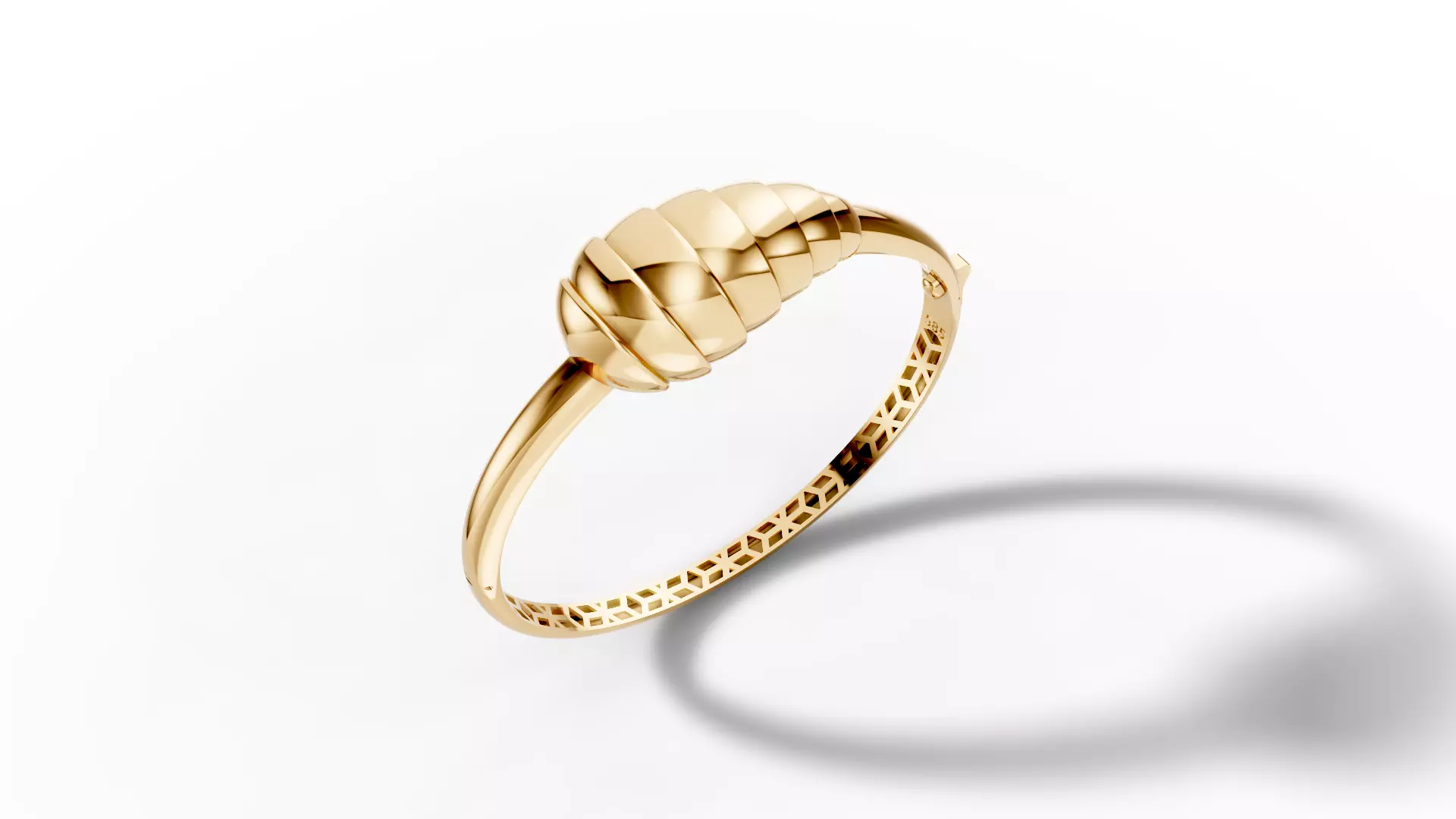 Orbital Drop Crossover Bangle - Luxury Collection 009 3D print model