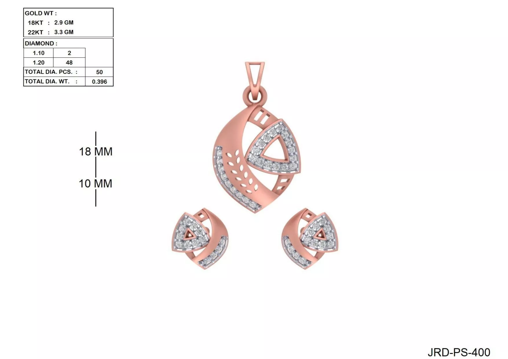 Pendant and Earring Set Collection 80 STL Files 3D print model