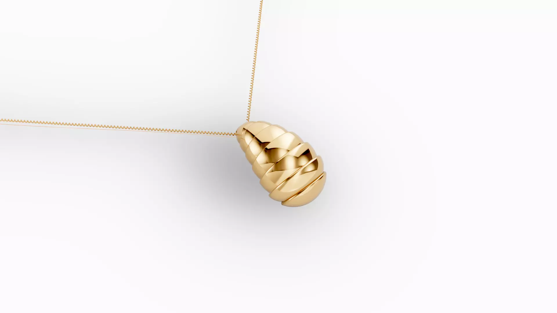 Orbital Drop Crossover Necklace - Luxury Collection 009 3D print model