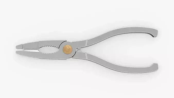 Crab Cutter Tongs 3D model 7