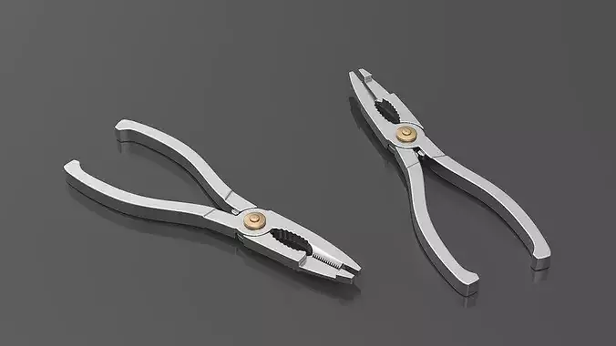 Crab Cutter Tongs 3D model 5