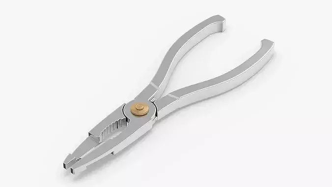 Crab Cutter Tongs 3D model 2