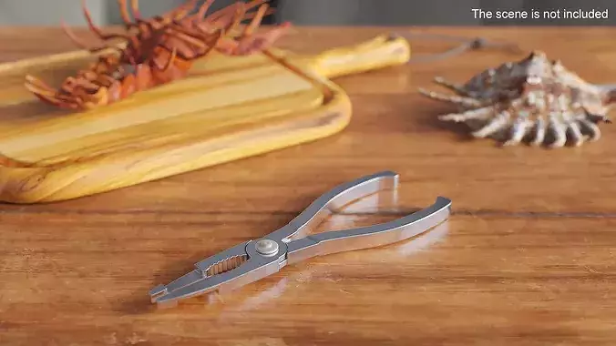 Crab Cutter Tongs 3D model 3