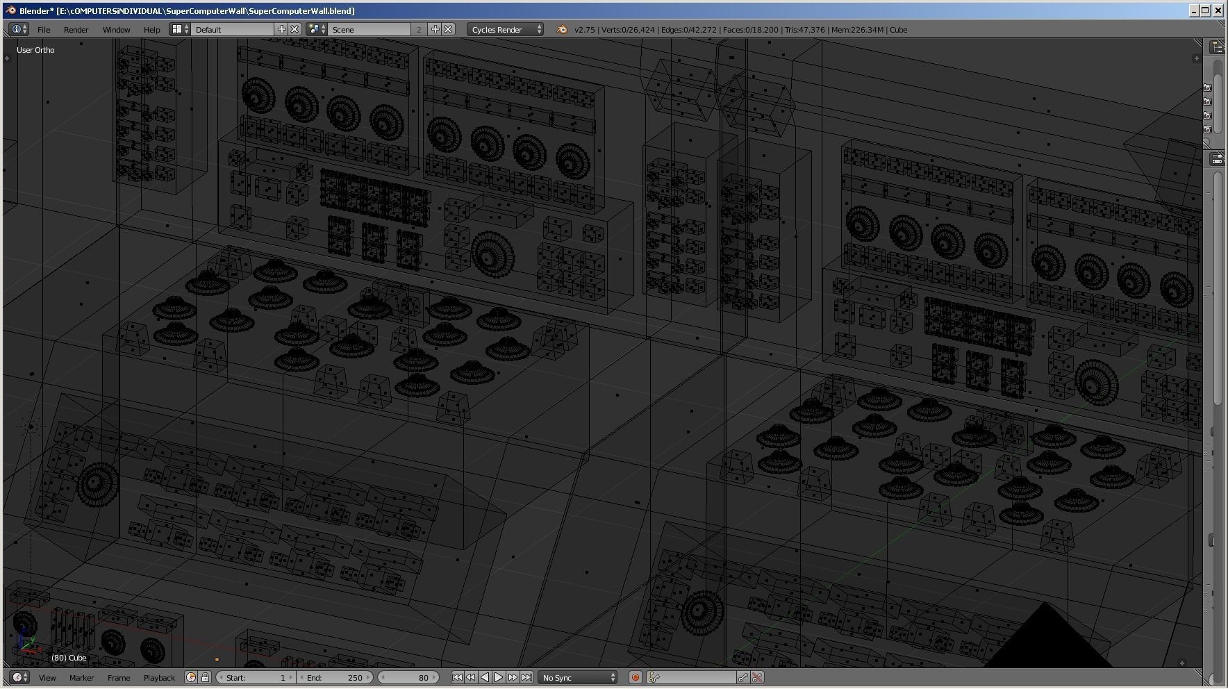 Computer Retro Super Machine PBR Electronics Sci Fi Prop Machine Low-poly 3D model_2