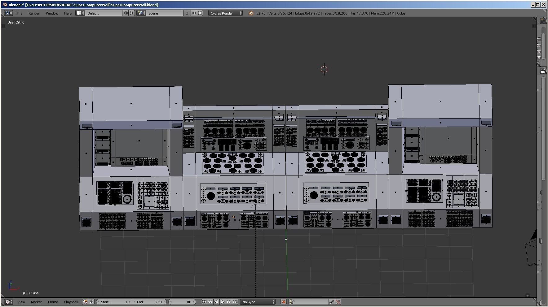 Computer Retro Super Machine PBR Electronics Sci Fi Prop Machine Low-poly 3D model_3
