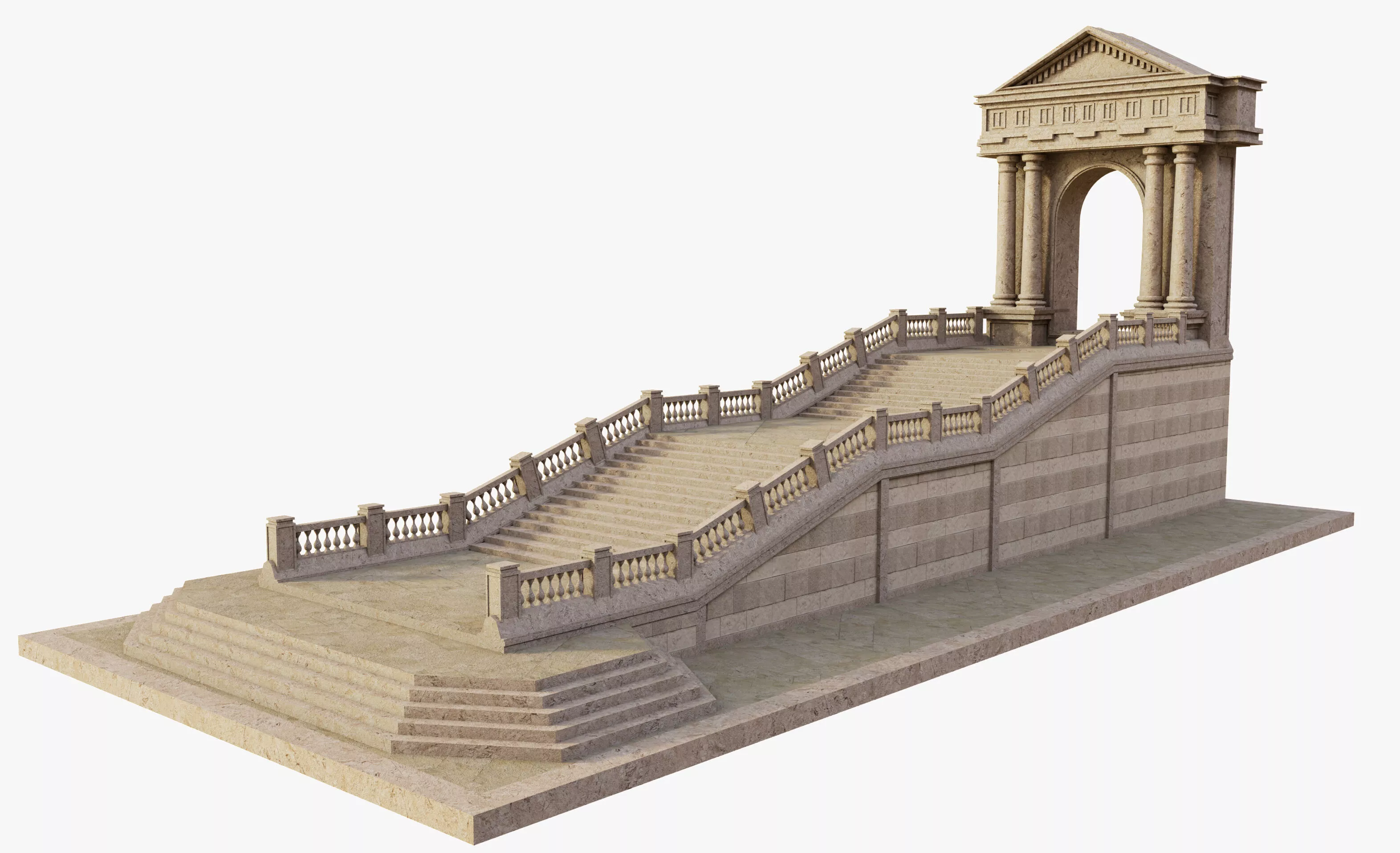 Classic Stairs Gate 3D model