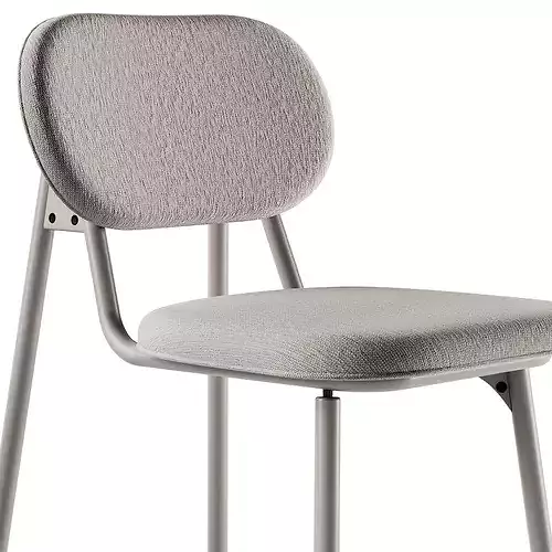 Hayche SLS Chair 2 Metal legs 3D model 6