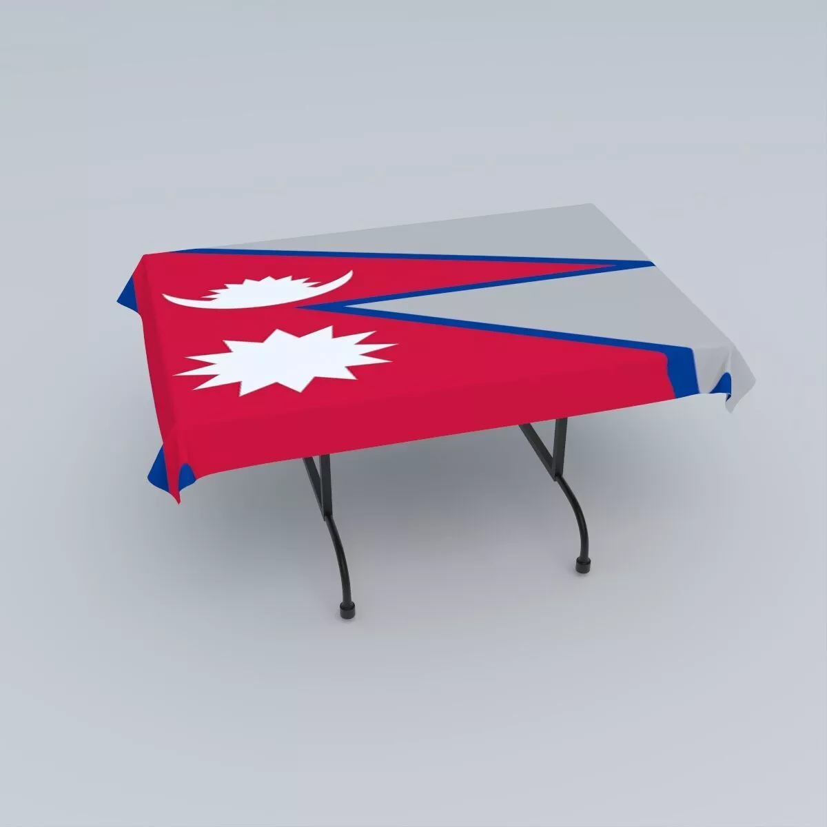 Flag of Nepal 3D model