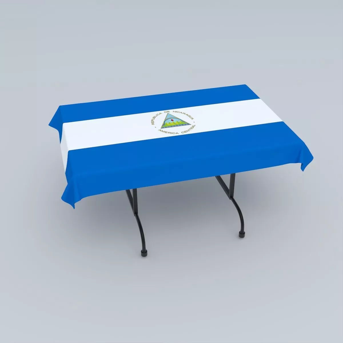 Flag of Nicaragua 3D model