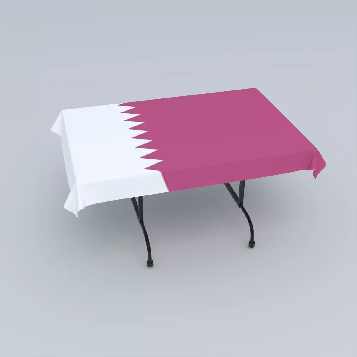Flag of Qatar 3D model