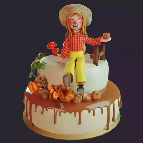 Autumn Fairy Cake