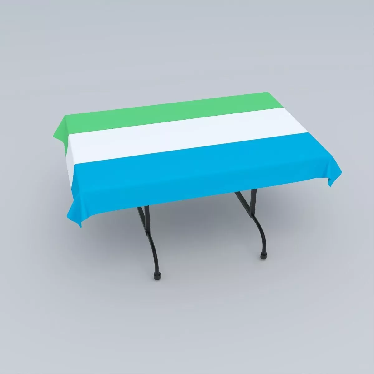 Flag of Sierra Leone 3D model