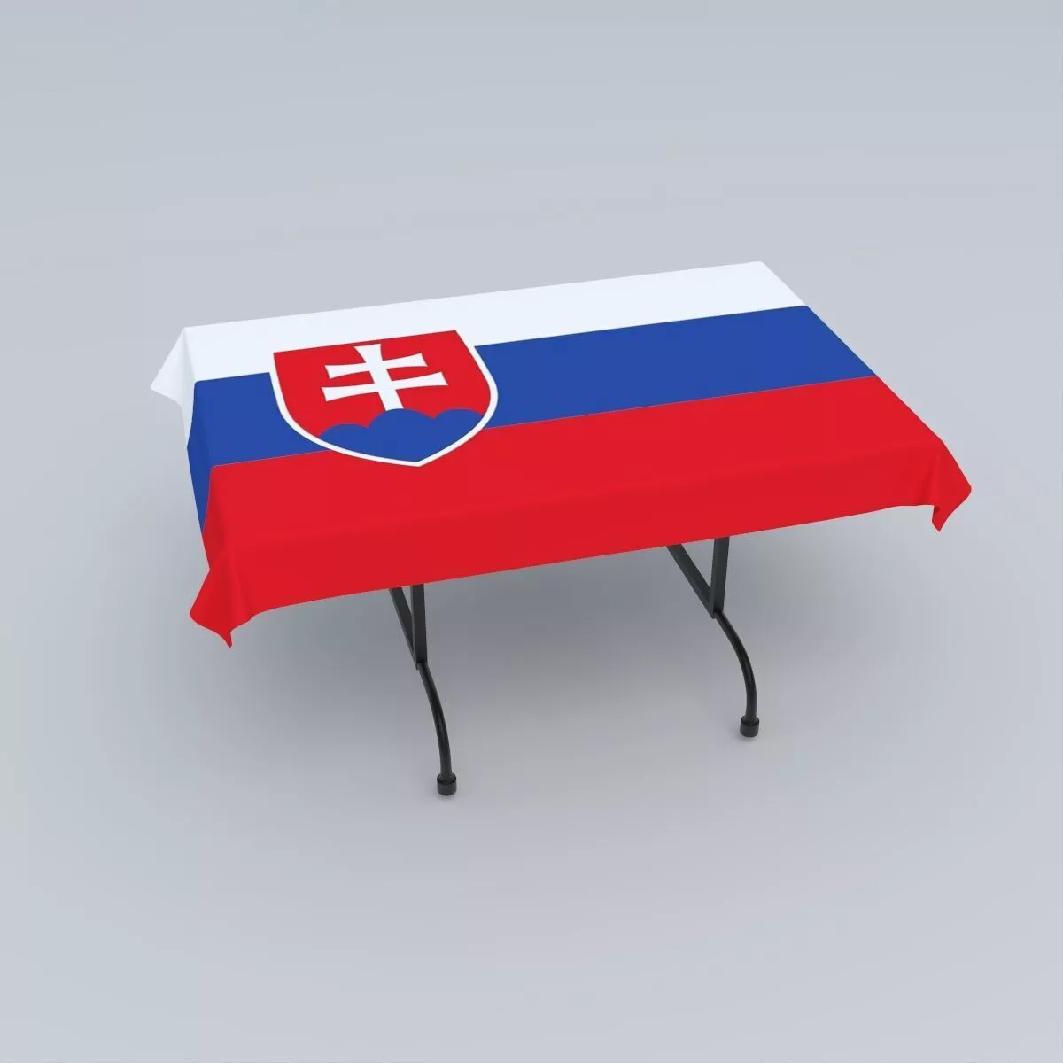 Flag of Slovakia 3D model