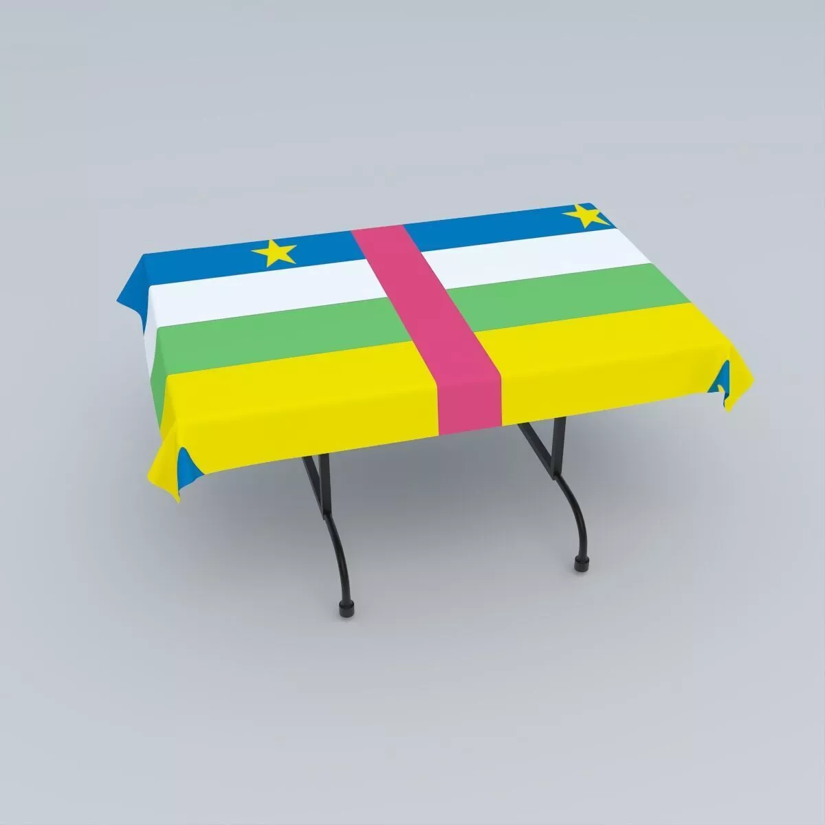 Flag of the Central African Republic 3D model