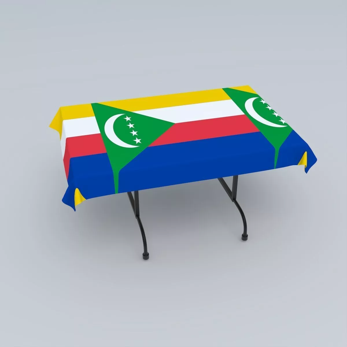 Flag of the Comoros 3D model