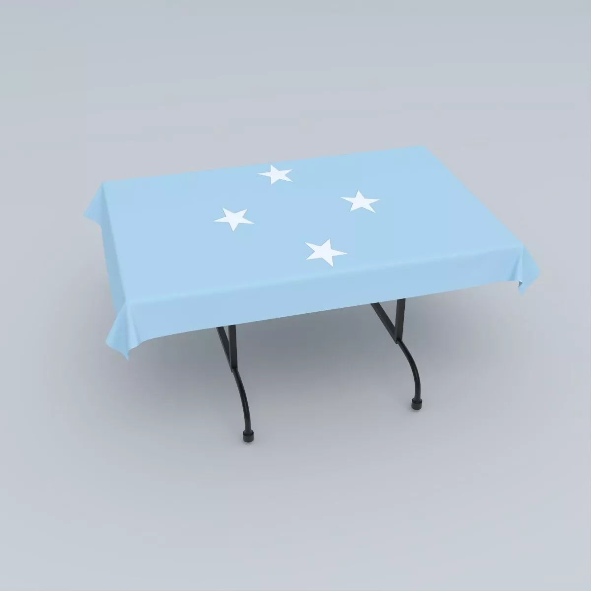 Flag of the Federated States of Micronesia 3D model