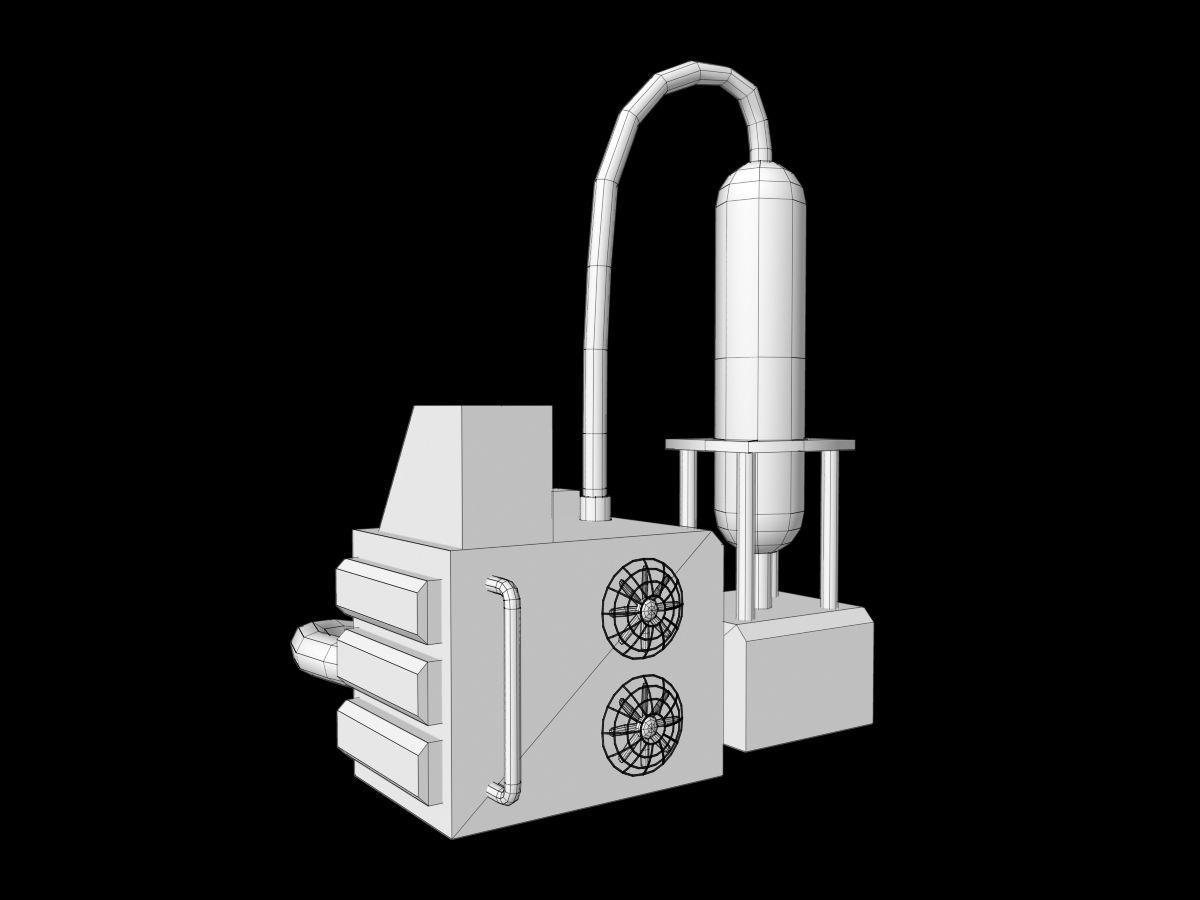 Sci-fi Asset Collection Low-poly 3D model_44