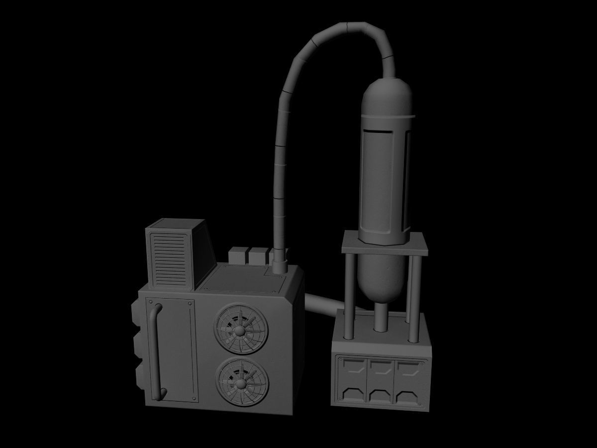 Sci-fi Asset Collection Low-poly 3D model_37