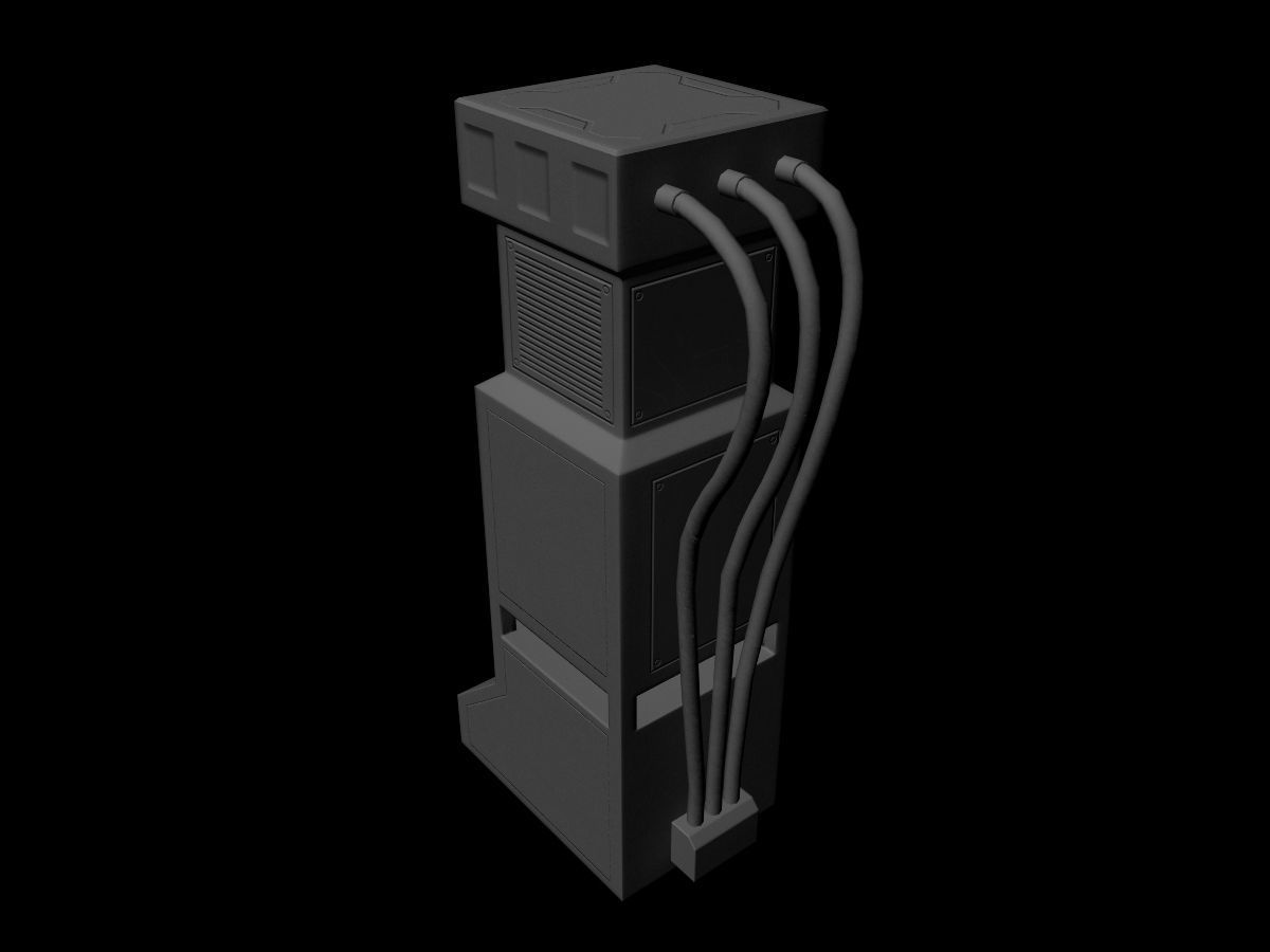 Sci-fi Asset Collection Low-poly 3D model_16