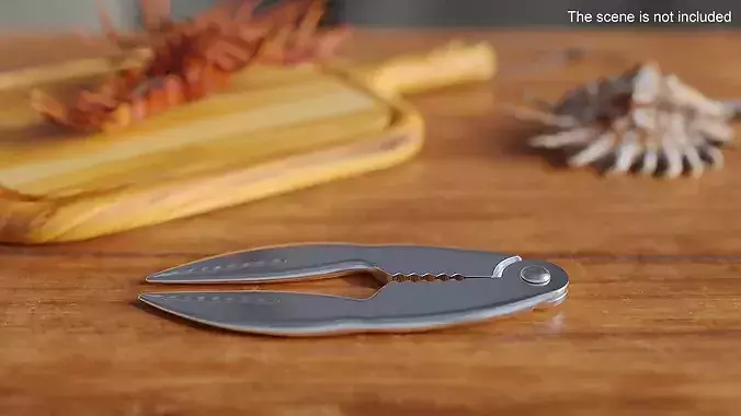 Lobster Cracker Tool 3D model 2