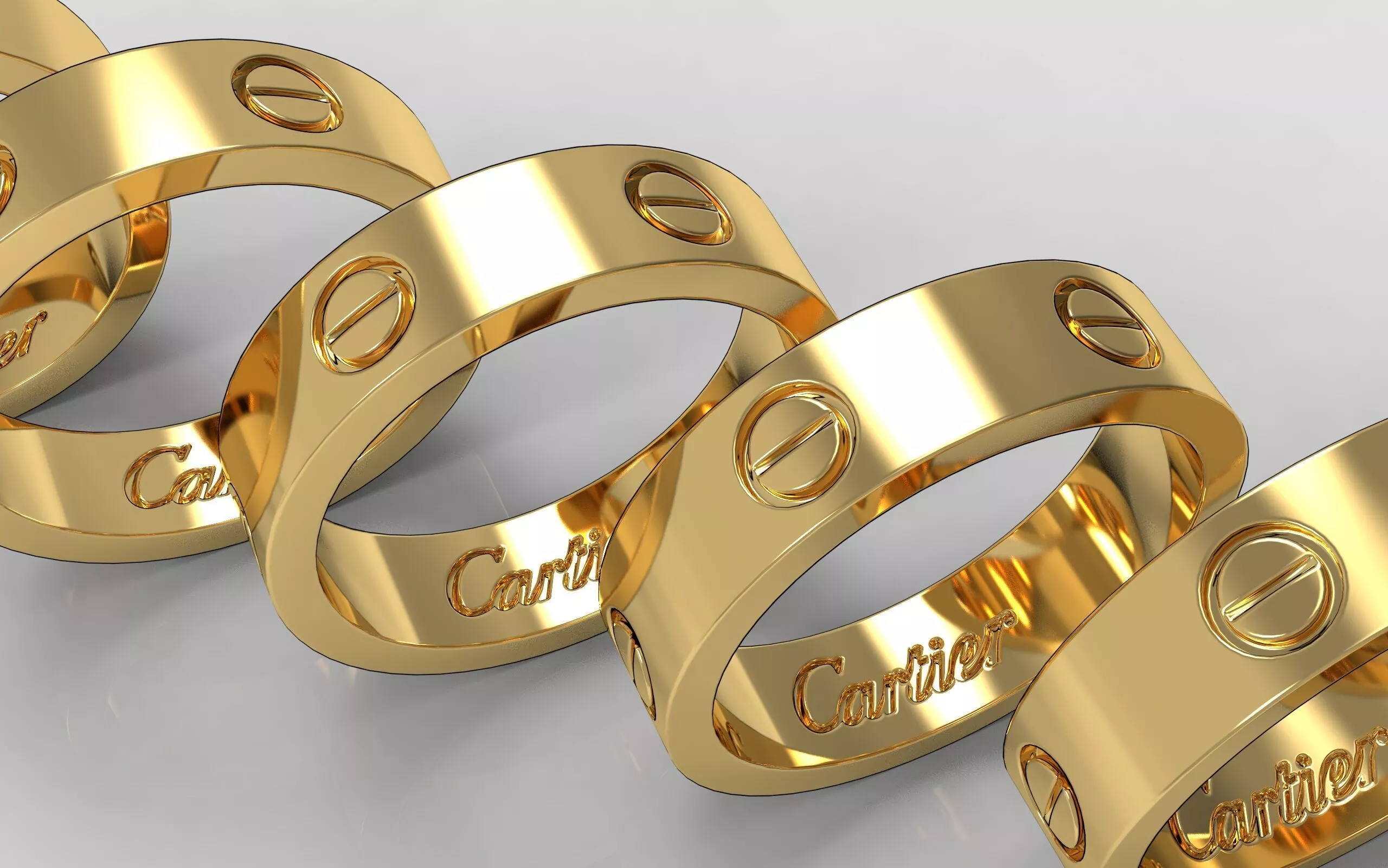 Cartier love ring cod458 3D print model