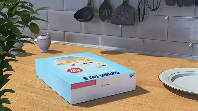 Corn Flakes Box 3D model 4