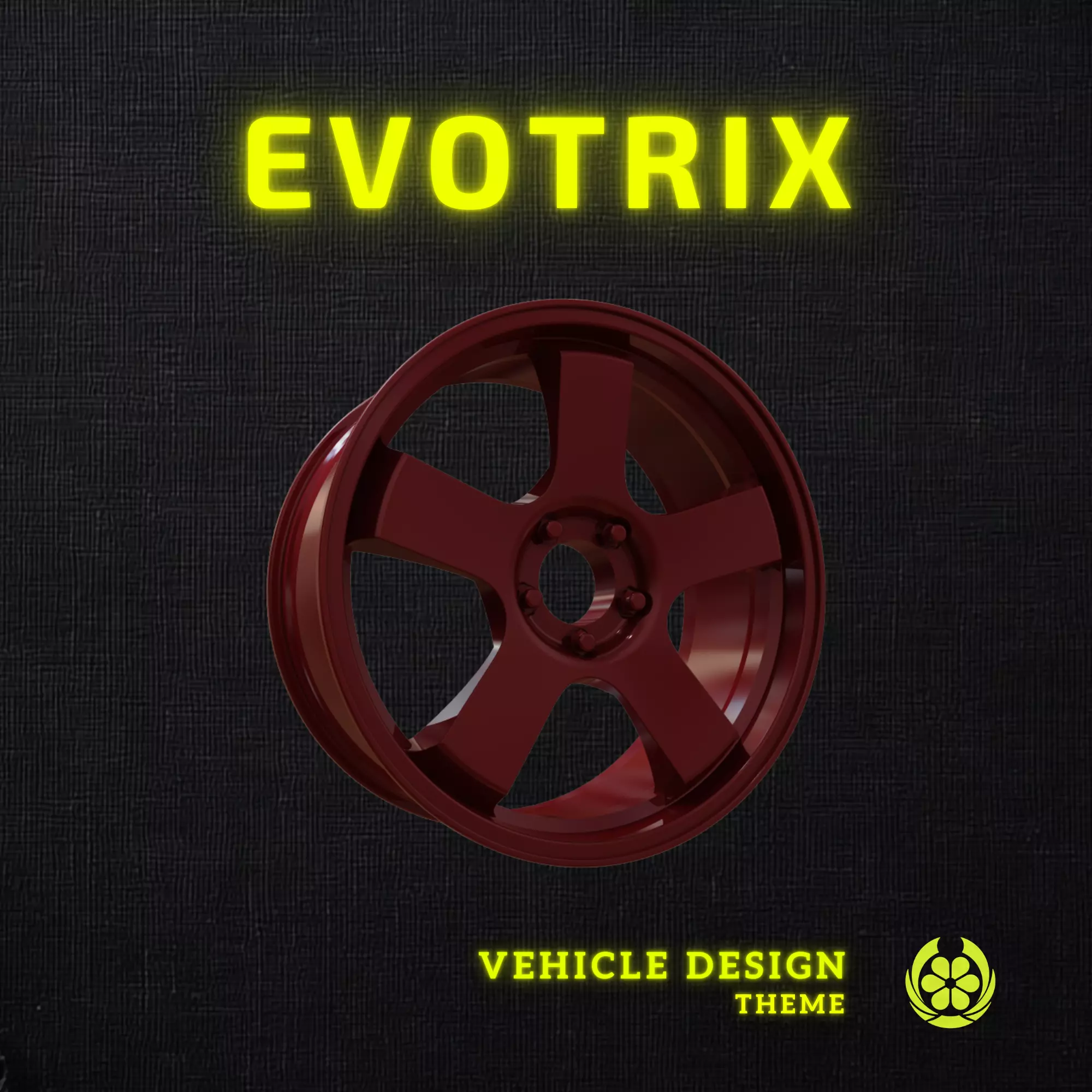 Modified 22 Enkei T6R Car Rim V1 - 3D Print 3D print model