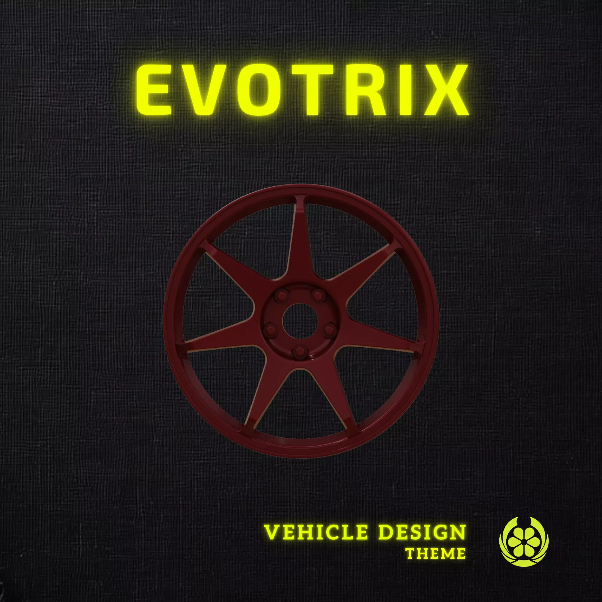 Modified 26 Enkei T6S Car Rim V2 - 3D Print 3D print model