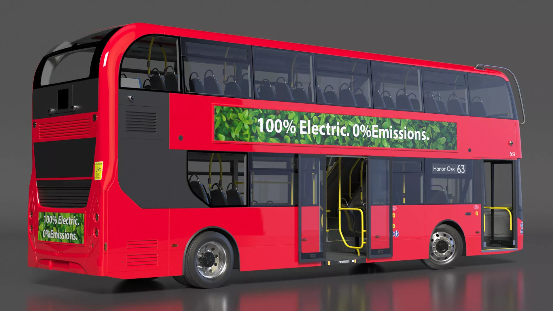 Honor Oak Double Decker Rigged 3D model