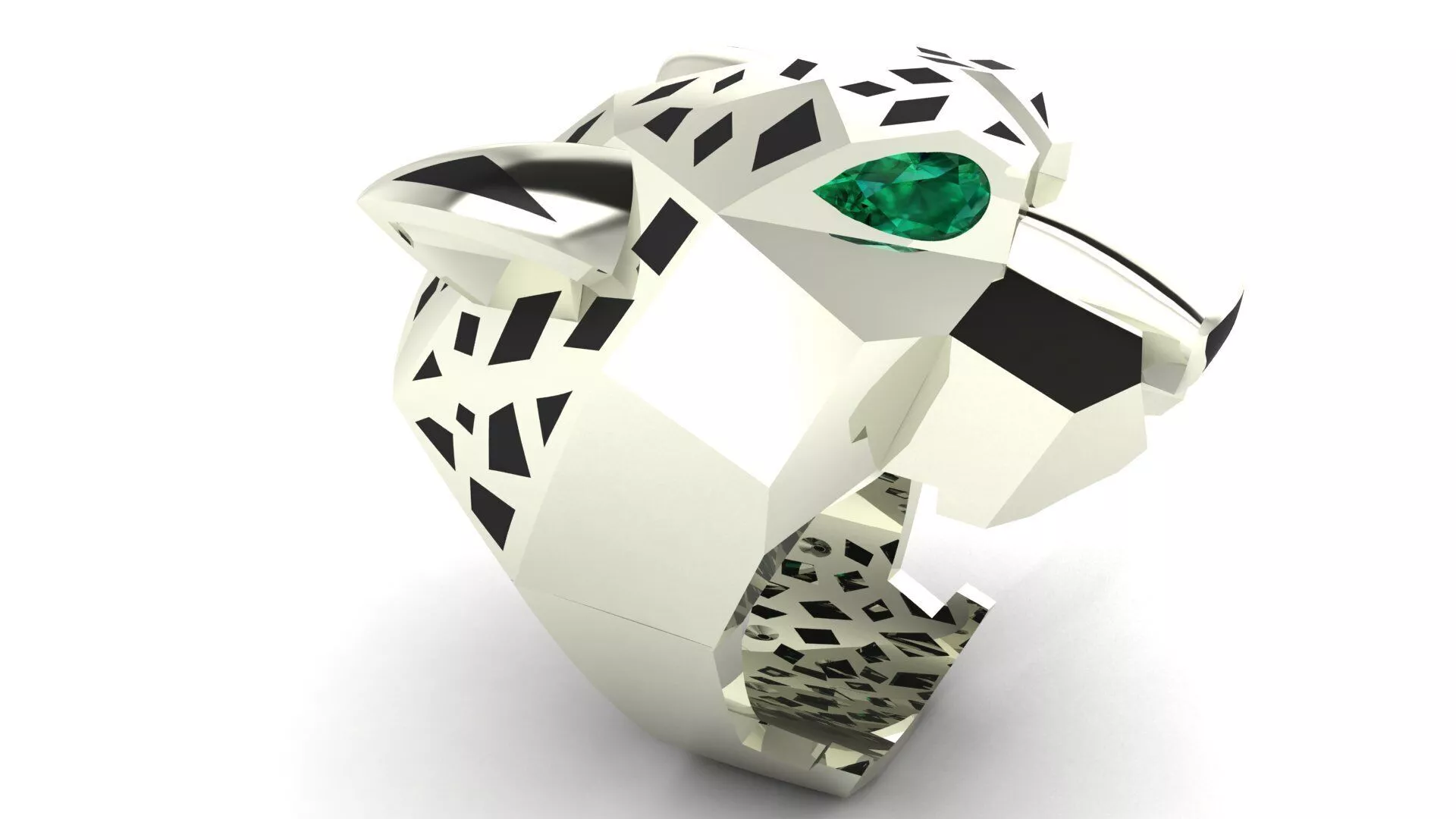 Panther big Ring size 61 3D print model