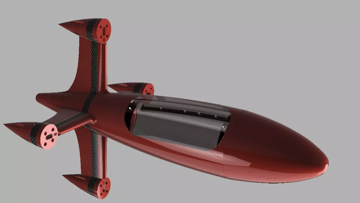 Shark Speed Drone High Speed FPV Aerodynamic Rocket v2 3D print model