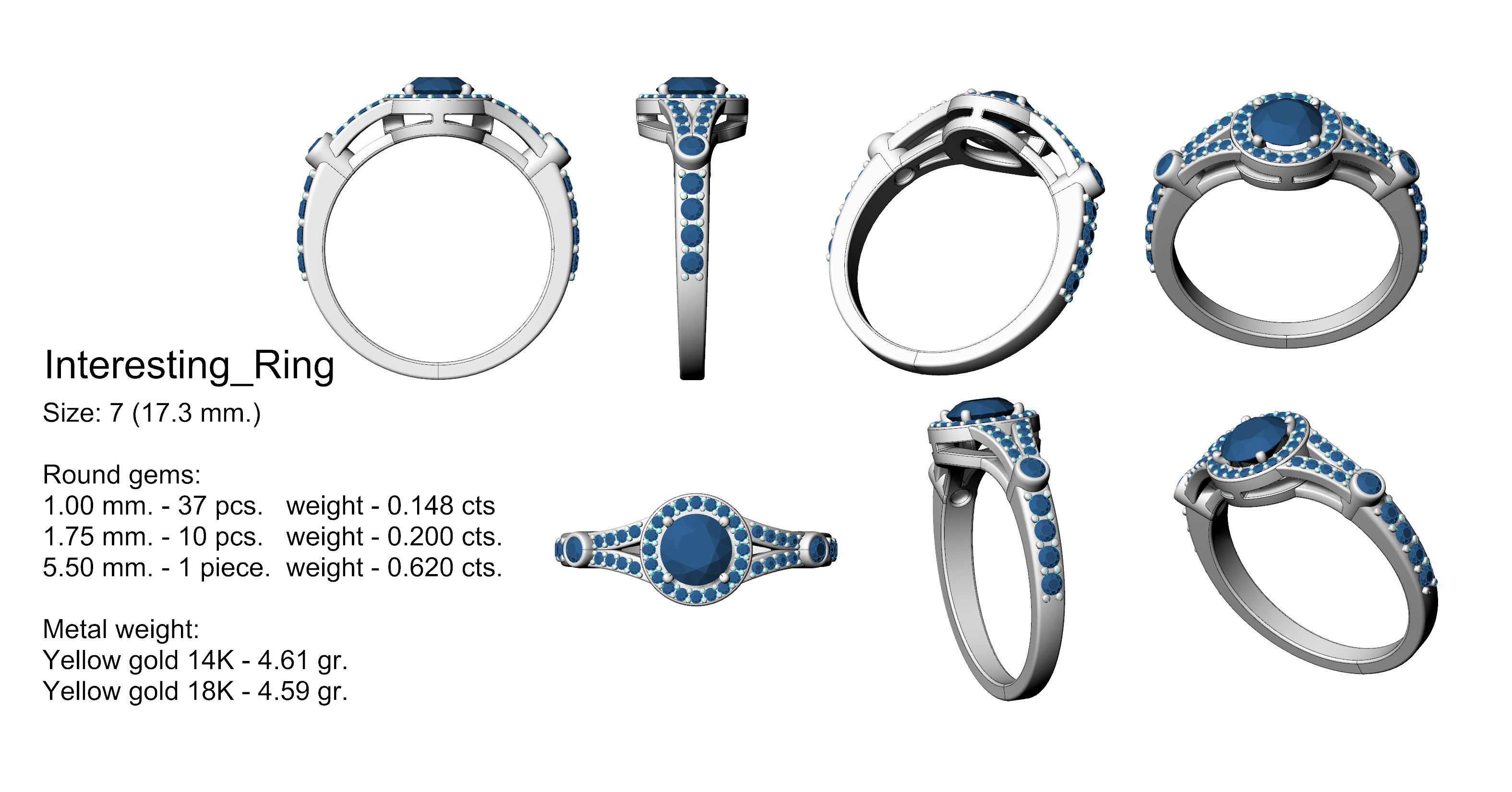 Interesting ring 3D print model_1