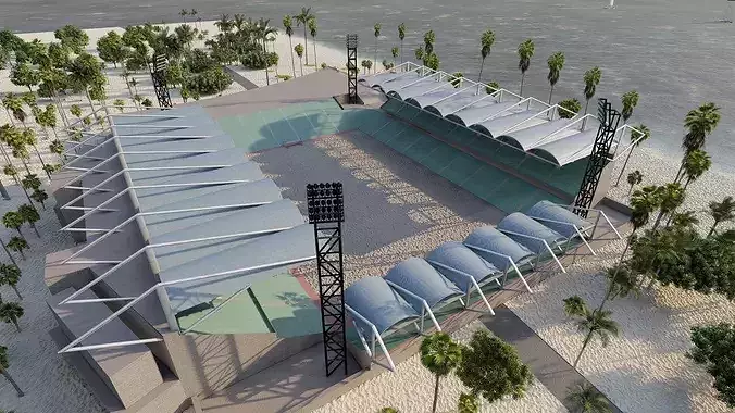 Beach Football Stadium-beach American football