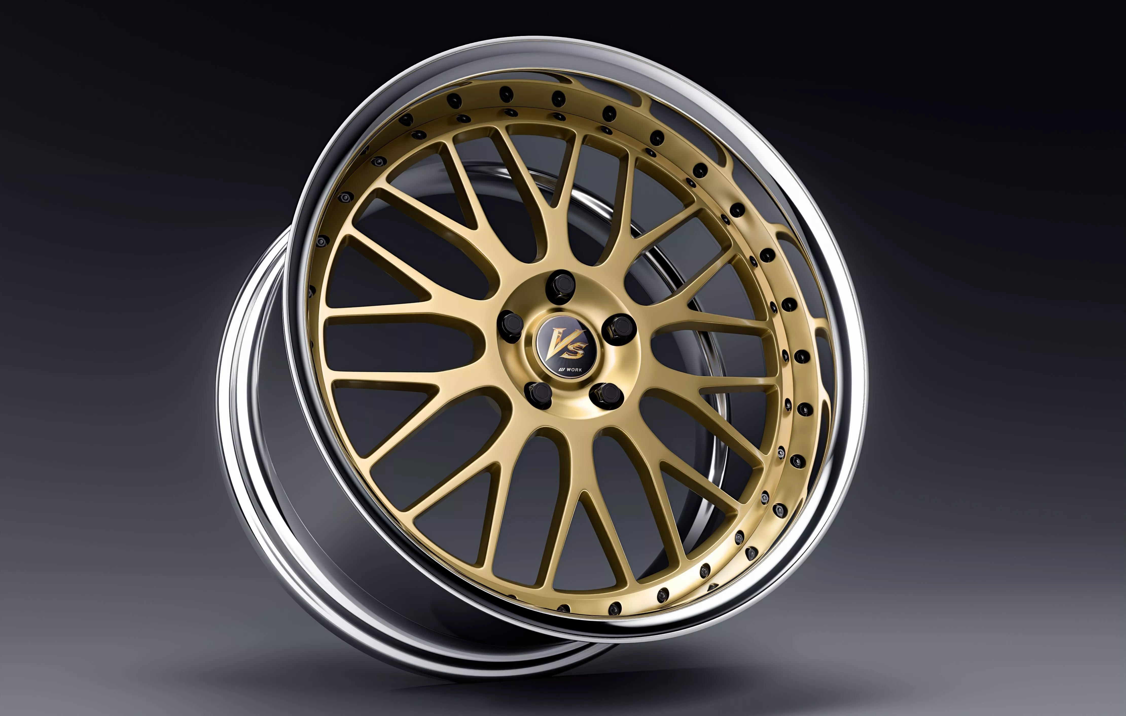 Work VS-XX wheel Low-poly 3D model