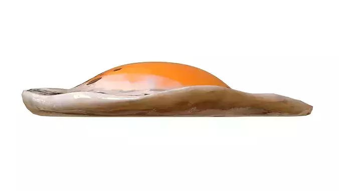 Fried chicken egg 02 3D model 6